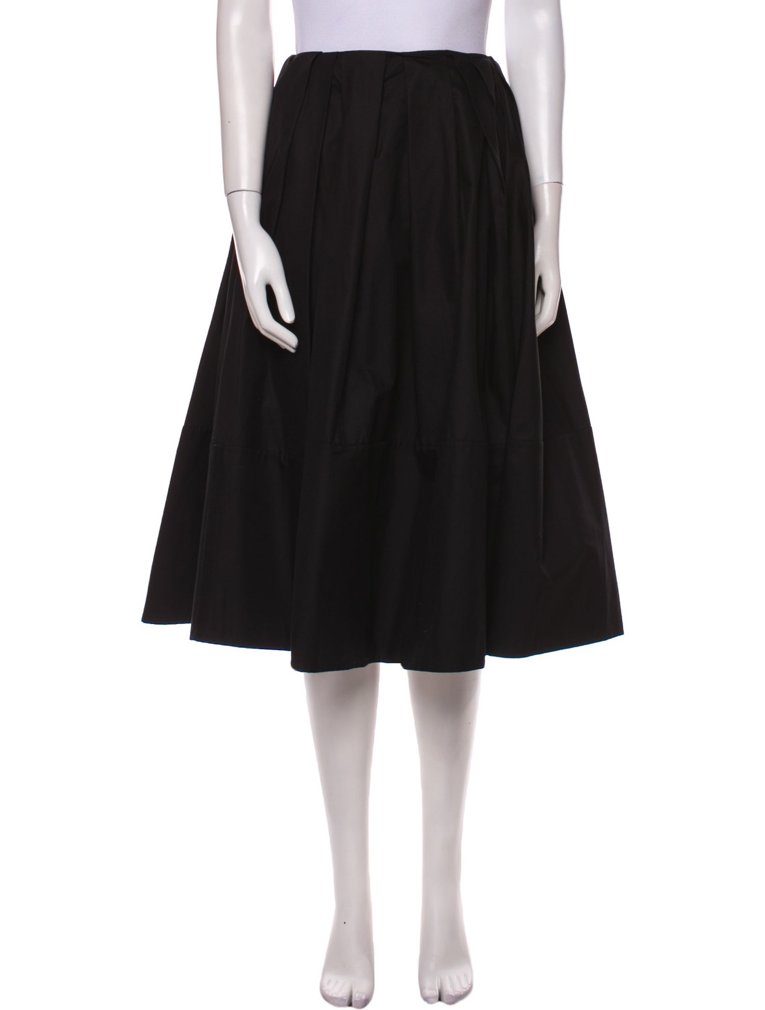 Khaite Ruffle Embellishment Midi Length Skirt