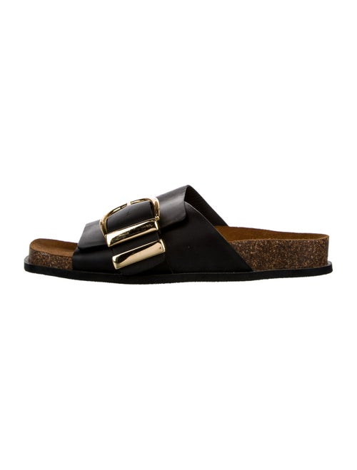 Khaite Leather Slides