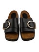 Khaite Leather Slides