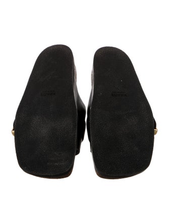 Khaite Leather Slides