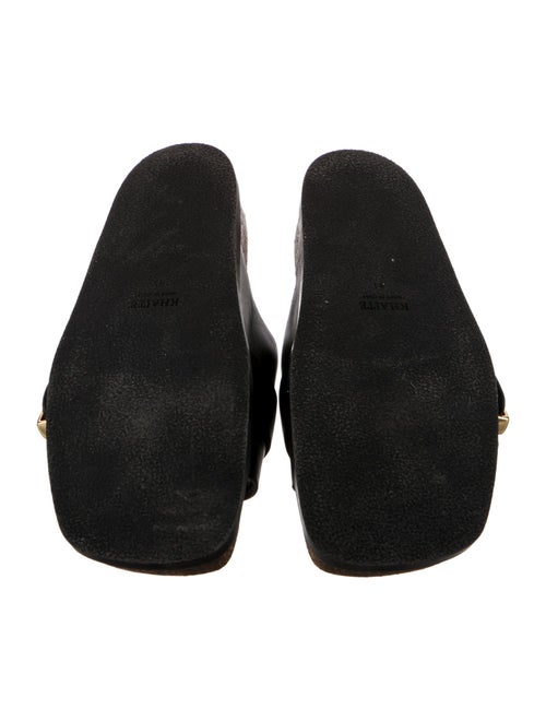 Khaite Leather Slides