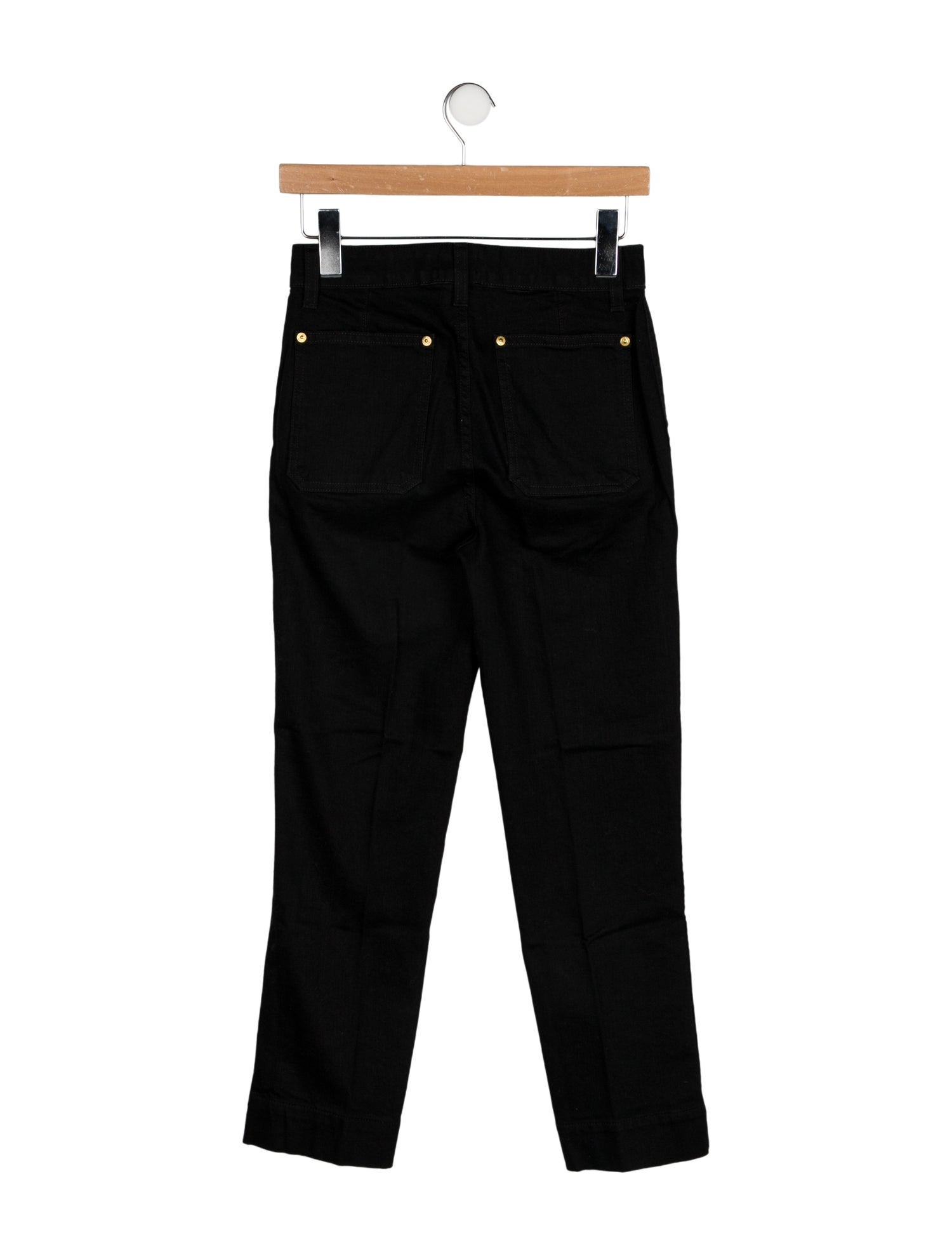 Khaite Mid-Rise Straight Leg Jeans