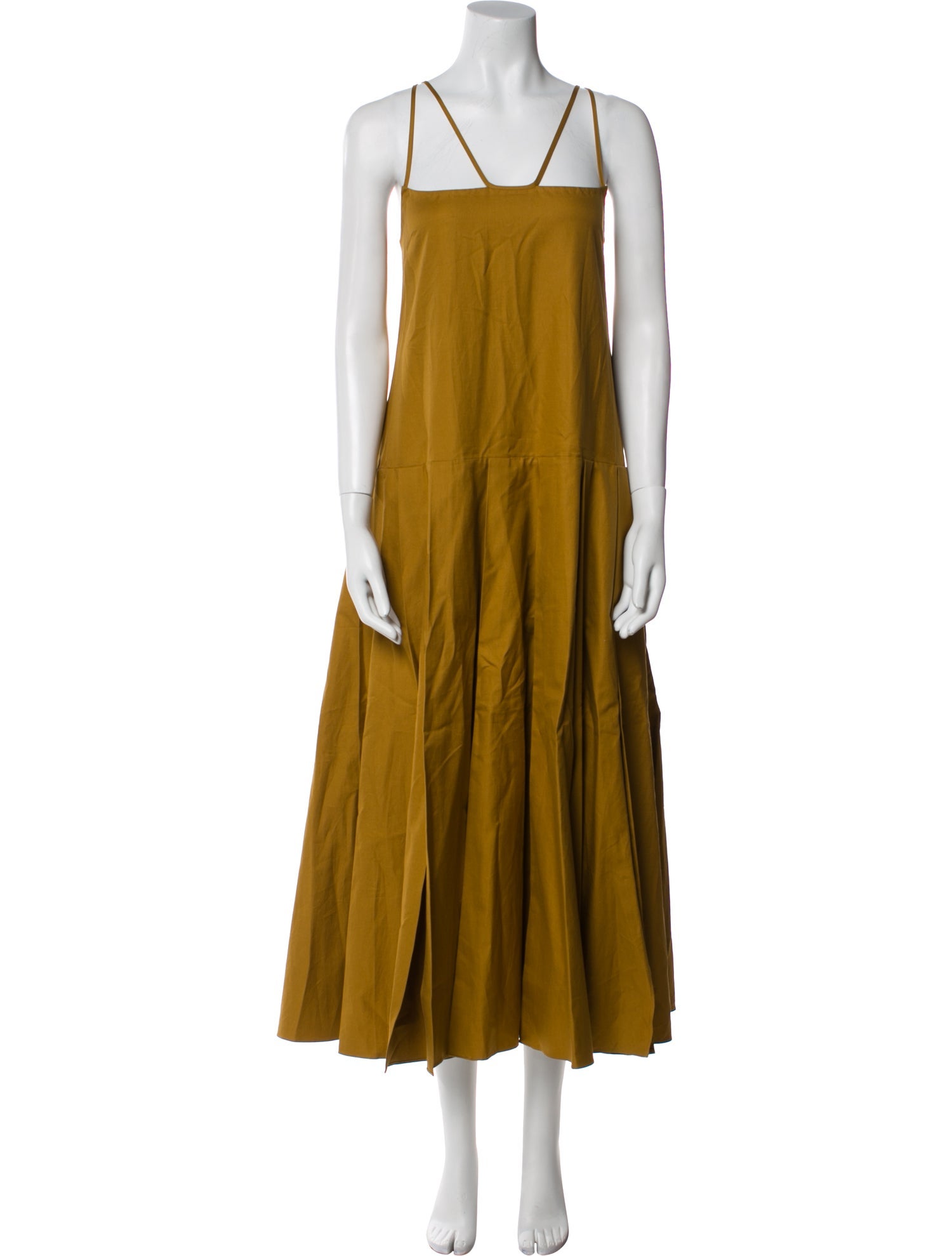 Khaite Square Neckline Long Dress