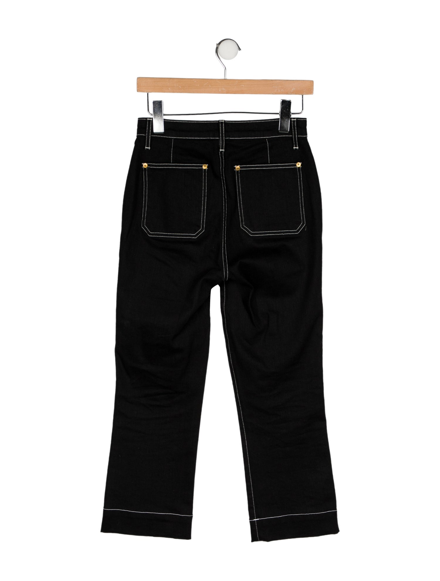 Khaite High-Rise Straight Leg Jeans