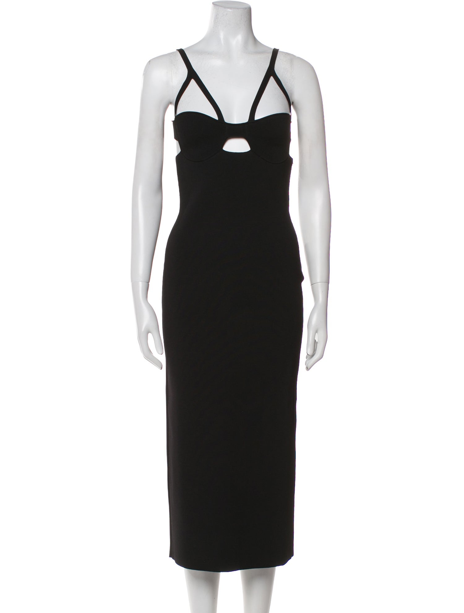 Khaite V-Neck Midi Length Dress