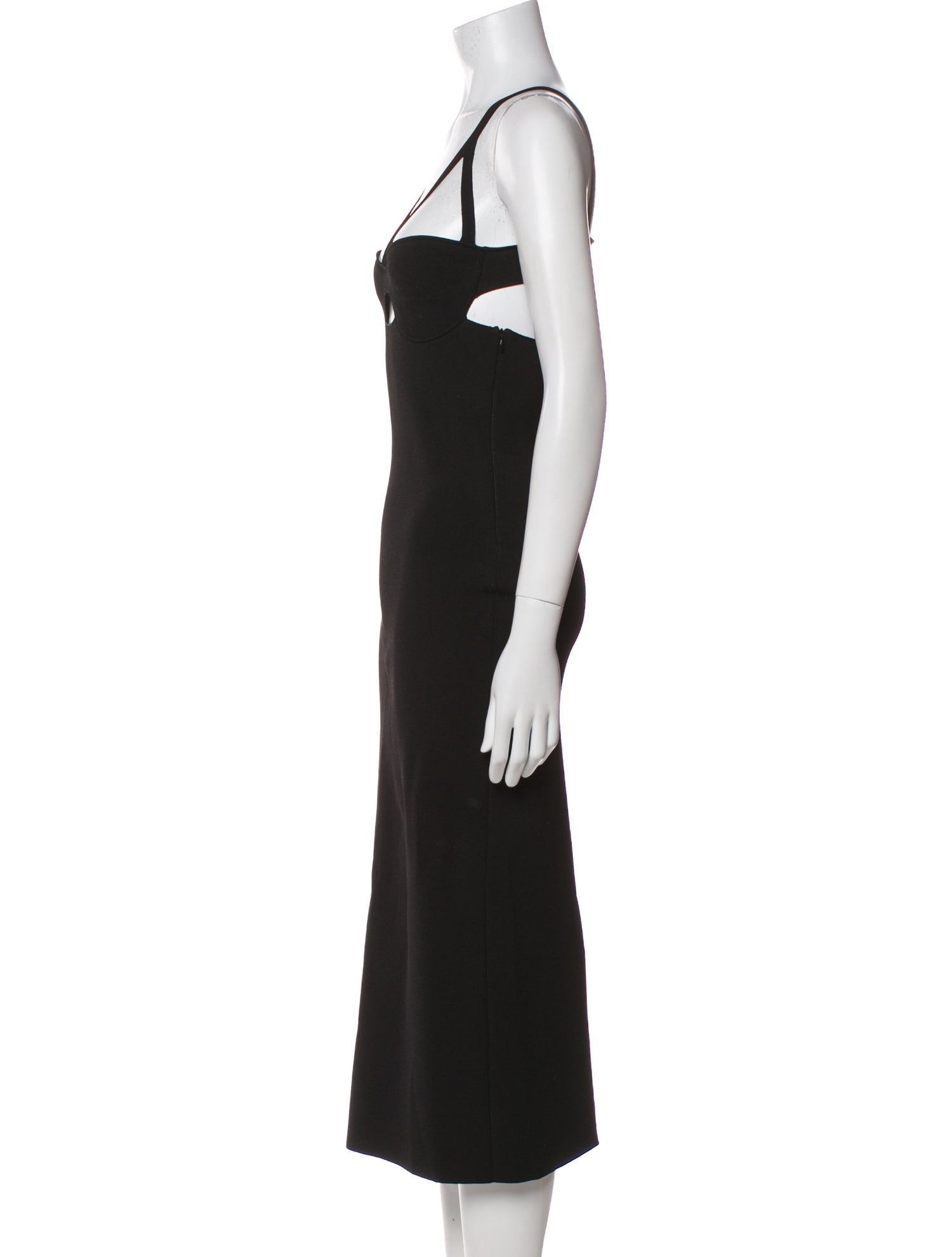 Khaite V-Neck Midi Length Dress