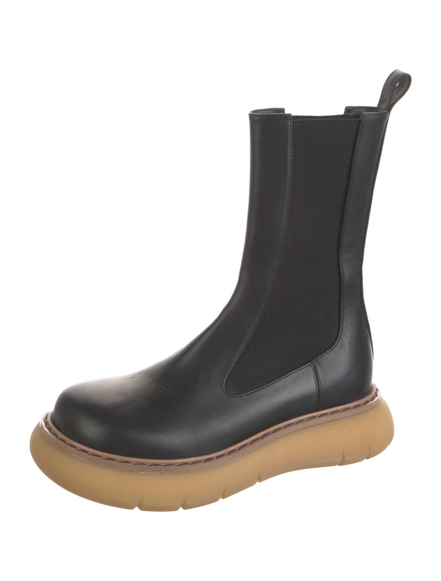 Khaite Leather Chelsea Boots