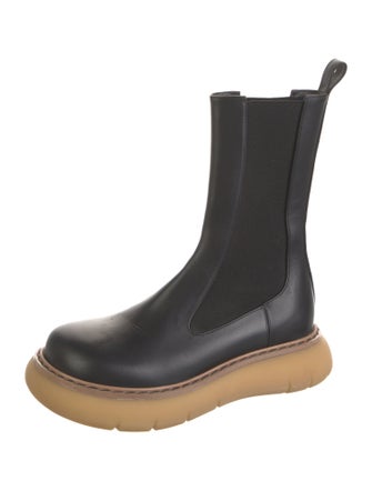 Khaite Leather Chelsea Boots