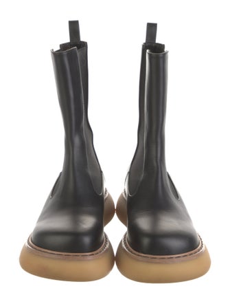 Khaite Leather Chelsea Boots