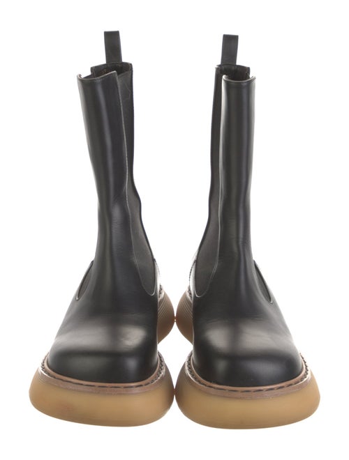 Khaite Leather Chelsea Boots