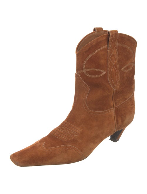 Khaite Suede Western Boots