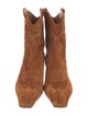 Khaite Suede Western Boots