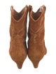 Khaite Suede Western Boots