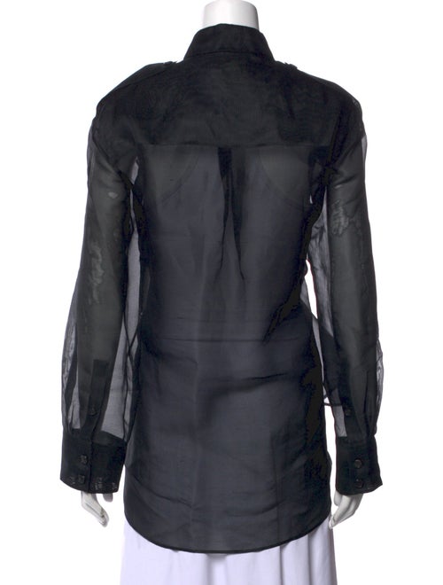 Khaite Long Sleeve Button-Up Top