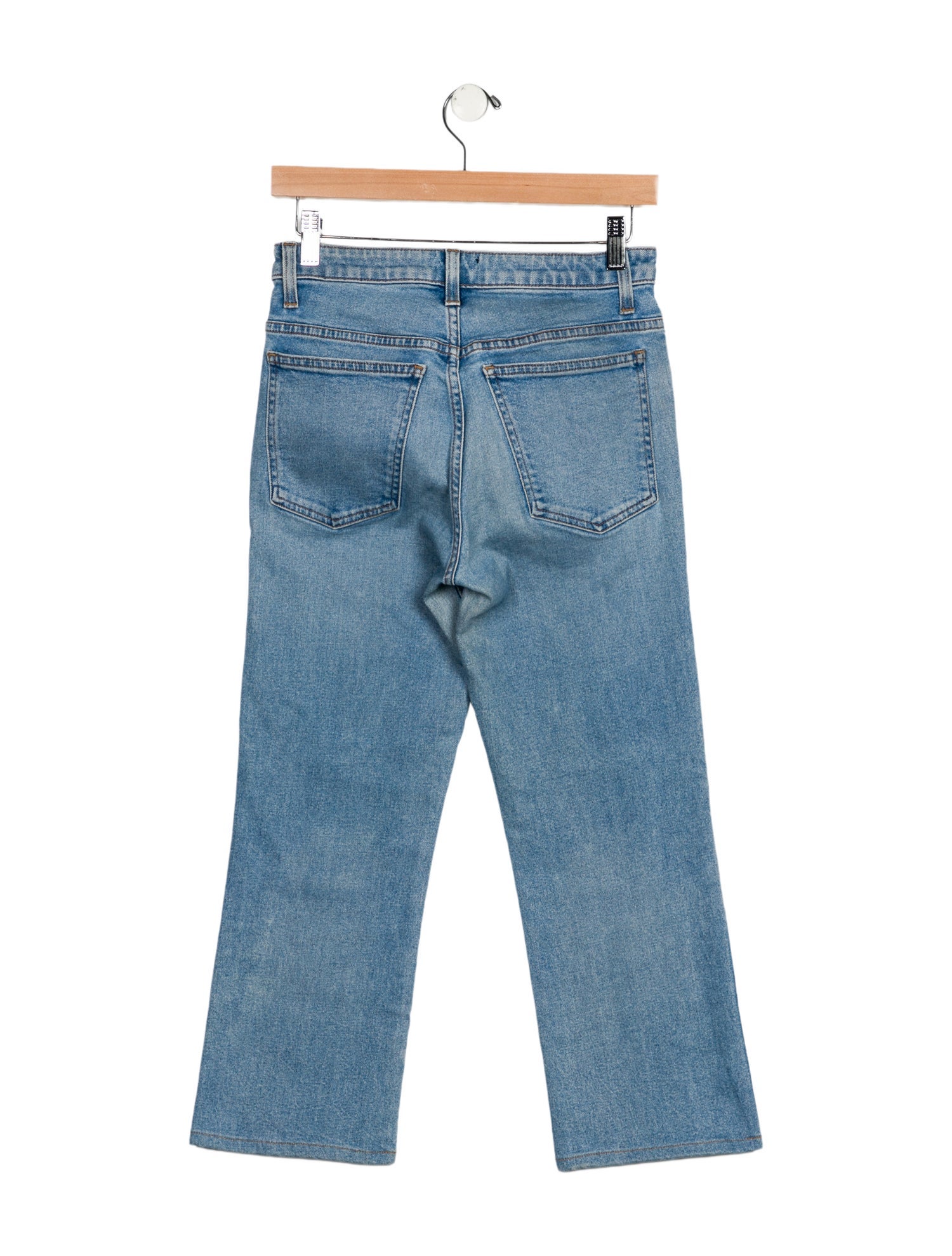 Khaite Mid-Rise Straight Leg Jeans