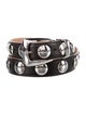 Khaite Leather Studded Accents Waist Belt