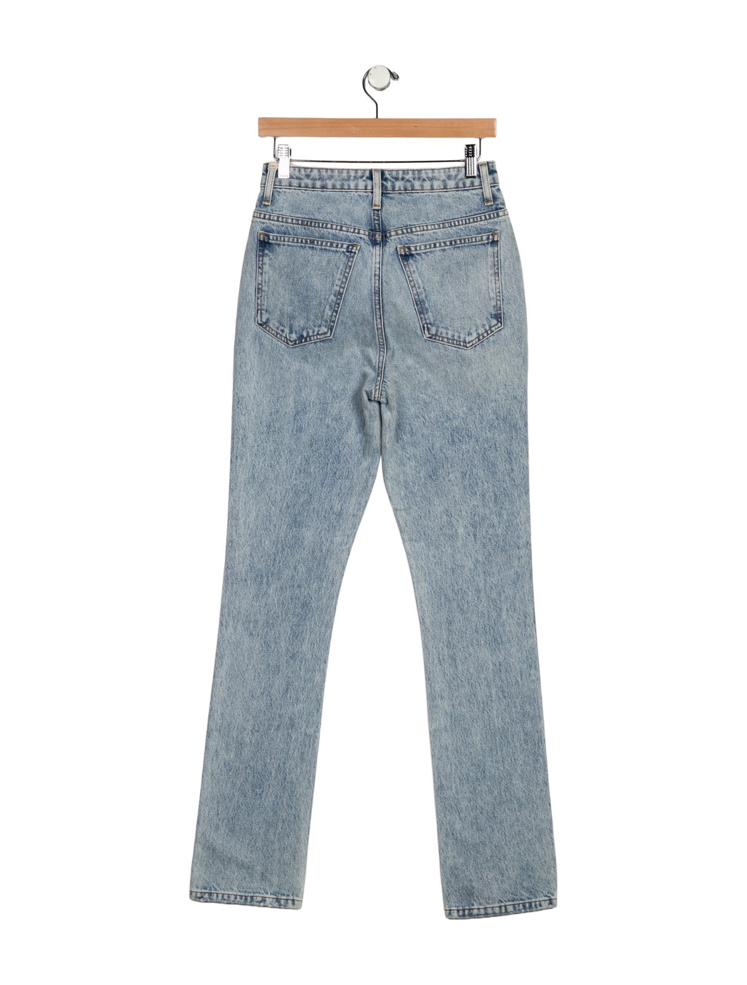 Khaite High-Rise Straight Leg Jeans