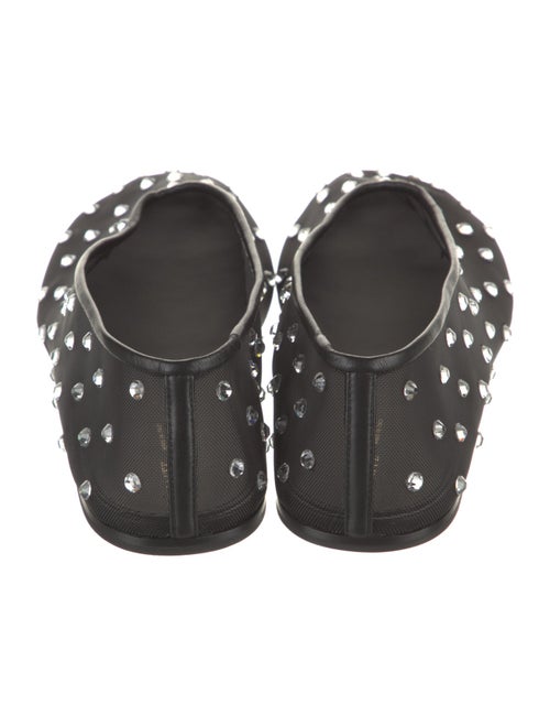 Khaite Mesh Crystal Embellishments Ballet Flats