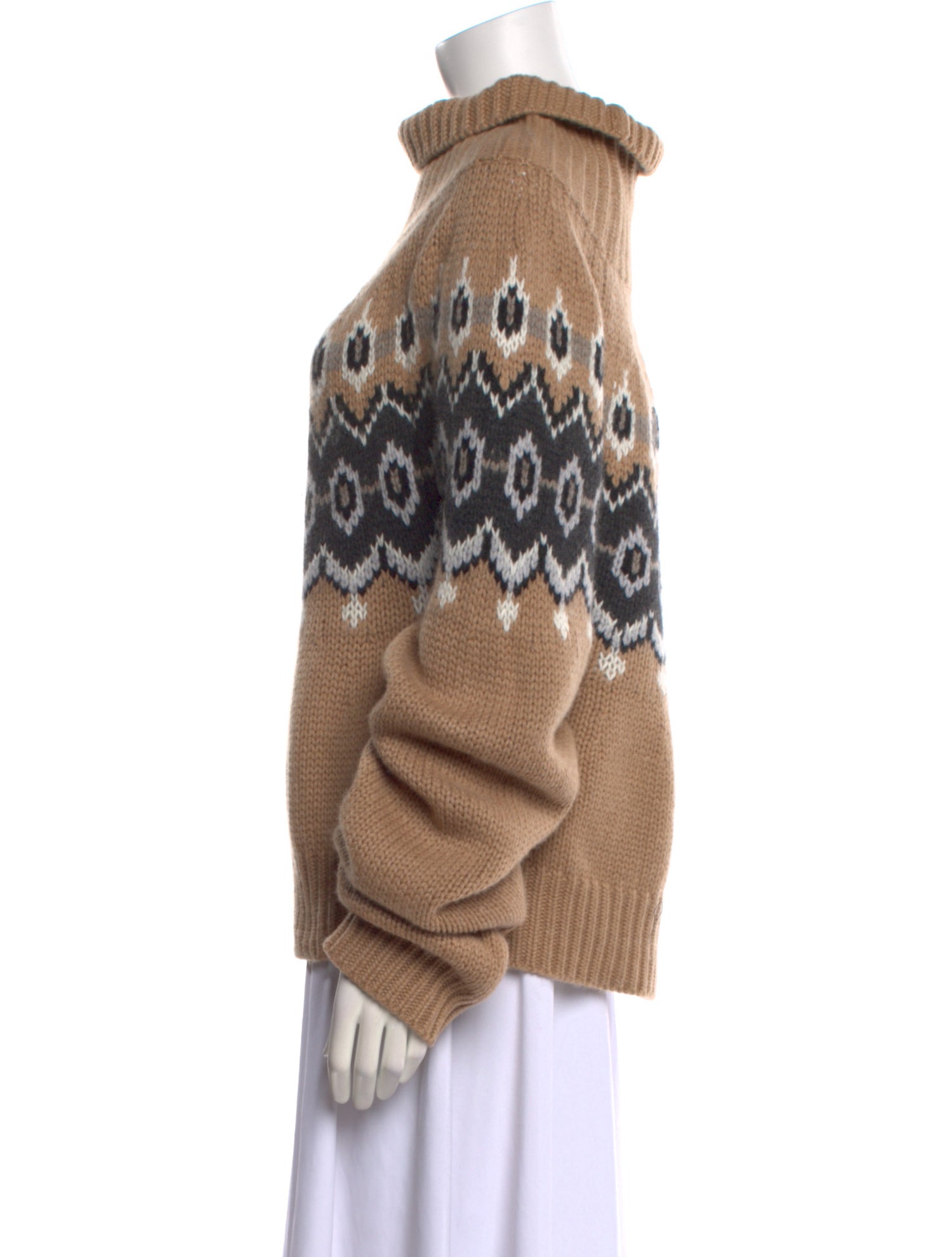 Khaite Cashmere Printed Sweater