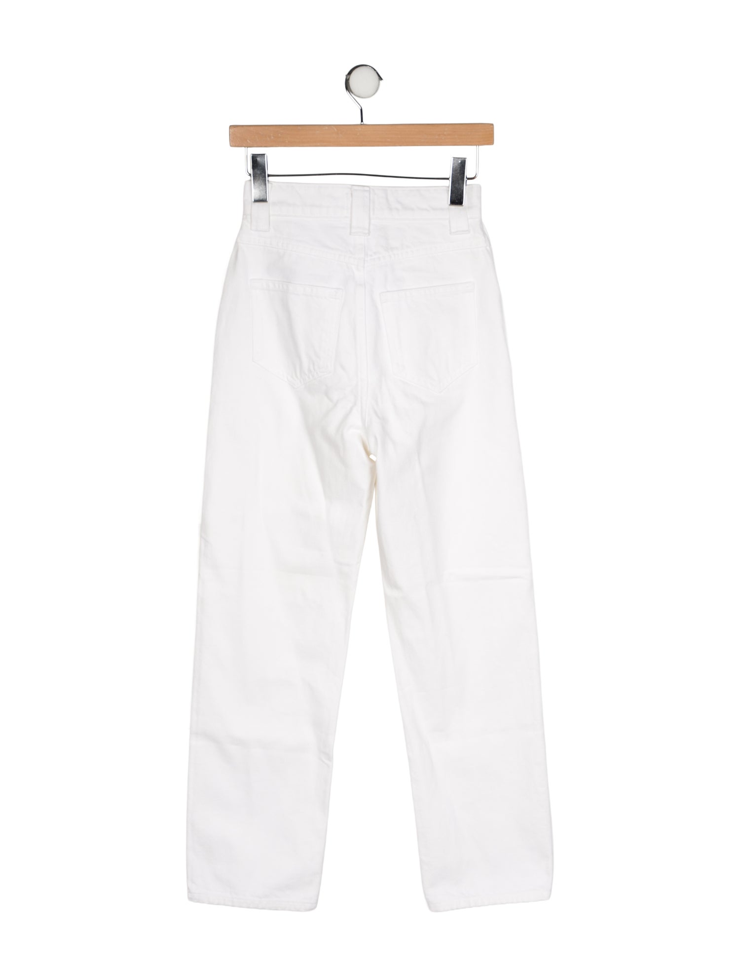 Khaite High-Rise Straight Leg Jeans