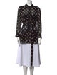 Khaite Polka Dot Print Long Sleeve Tunic