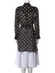 Khaite Polka Dot Print Long Sleeve Tunic
