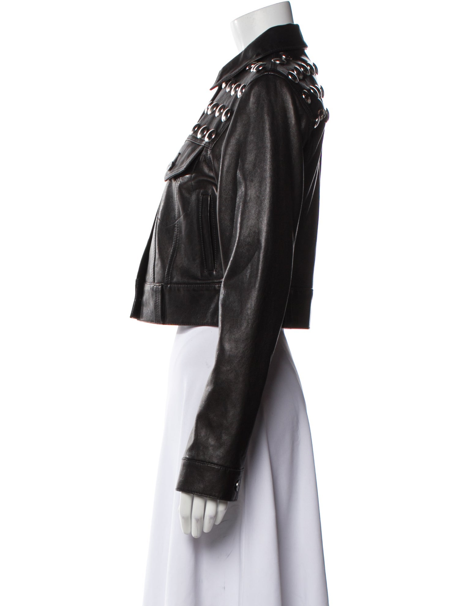 Khaite Leather Biker Jacket