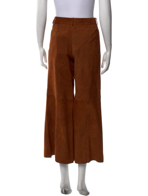 Khaite Suede Wide Leg Pants