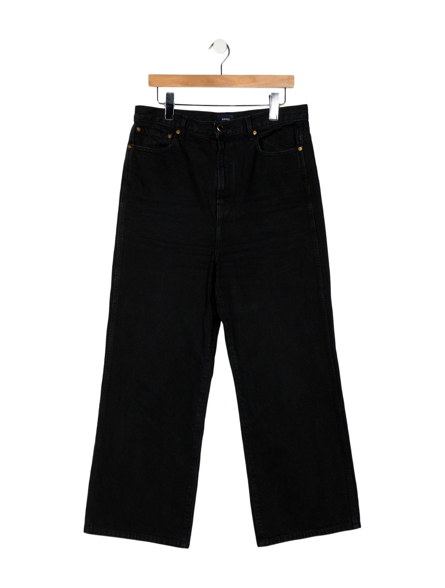 Khaite High-Rise Wide Leg Jeans