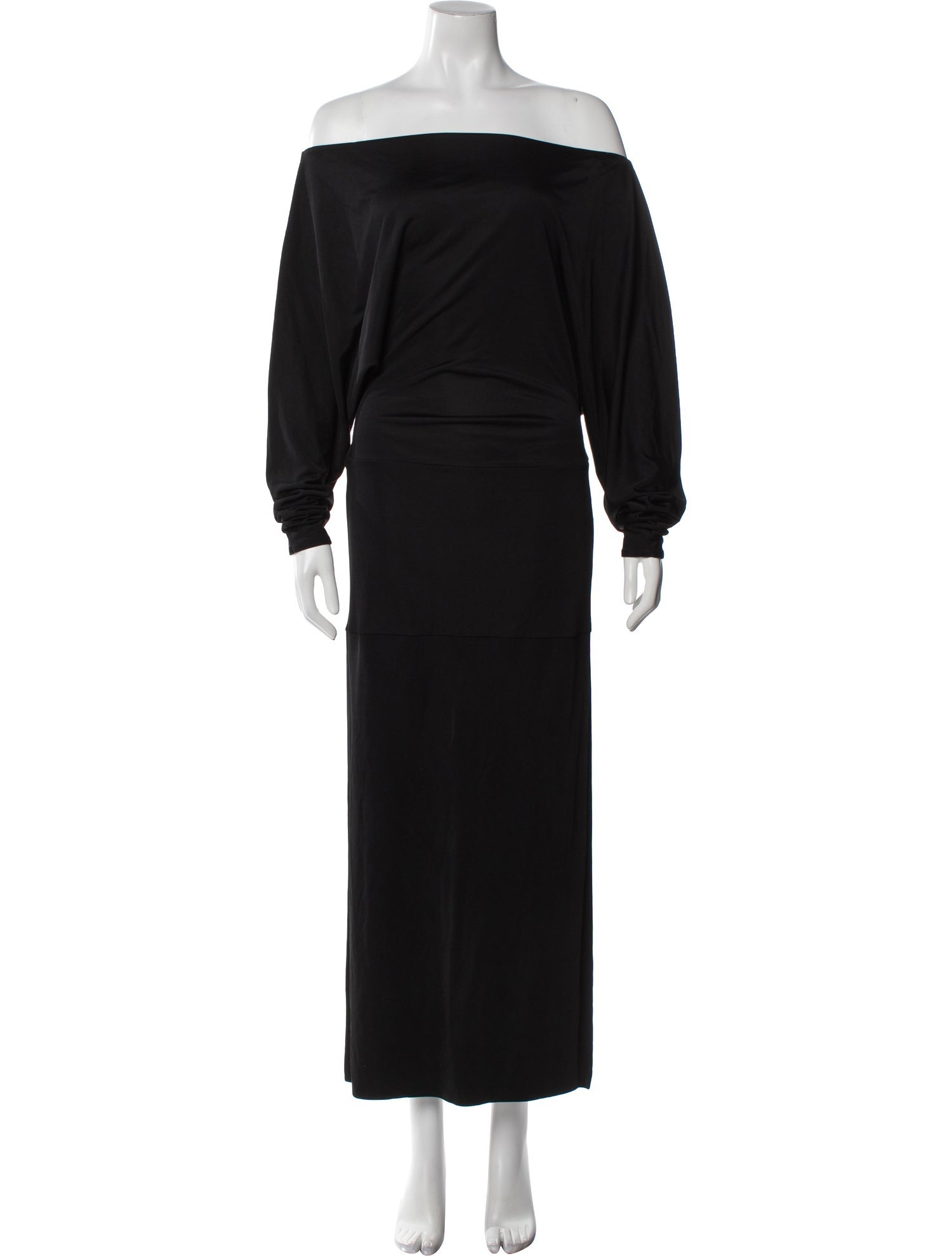 Khaite Off-The-Shoulder Long Dress