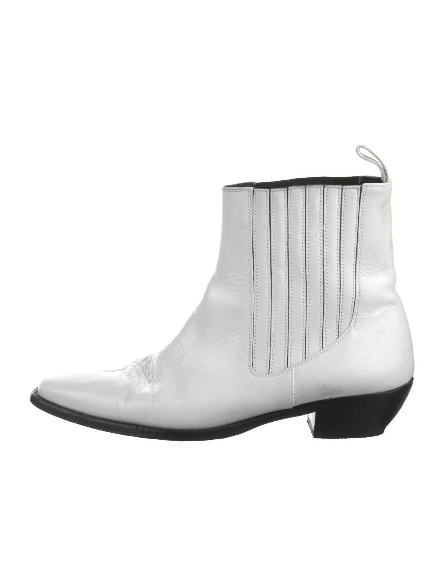 Khaite Leather Western Boots