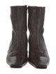 Khaite Leather Studded Accents Sock Boots