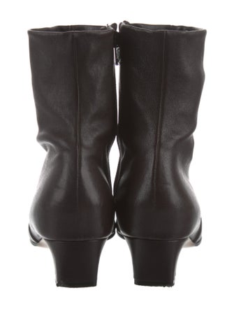 Khaite Leather Studded Accents Sock Boots