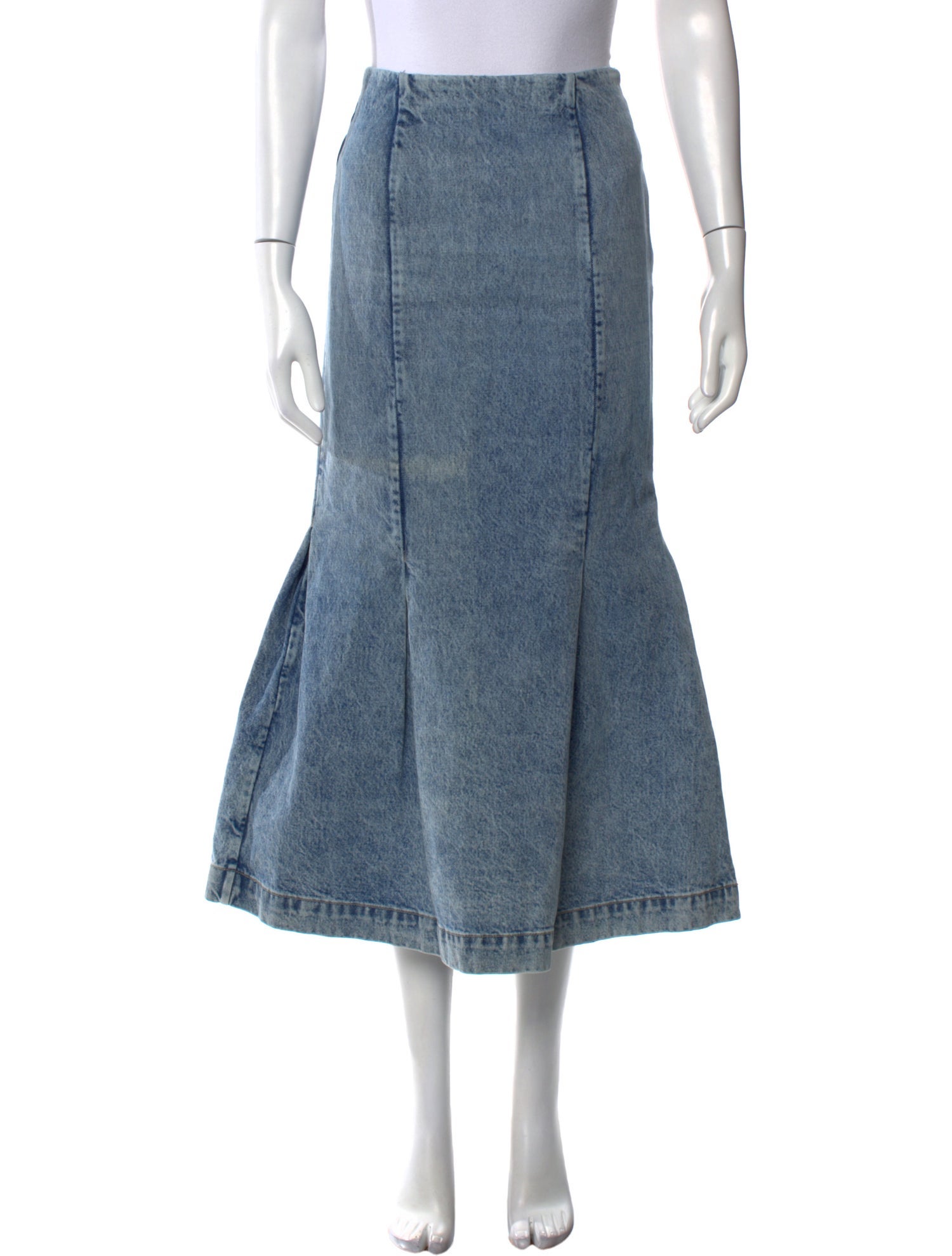 Khaite Pleated Accents Midi Length Skirt