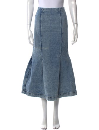 Khaite Pleated Accents Midi Length Skirt