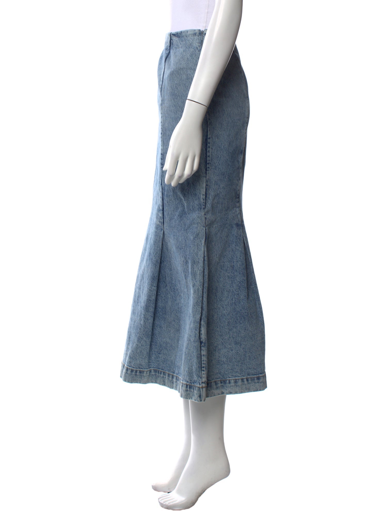 Khaite Pleated Accents Midi Length Skirt