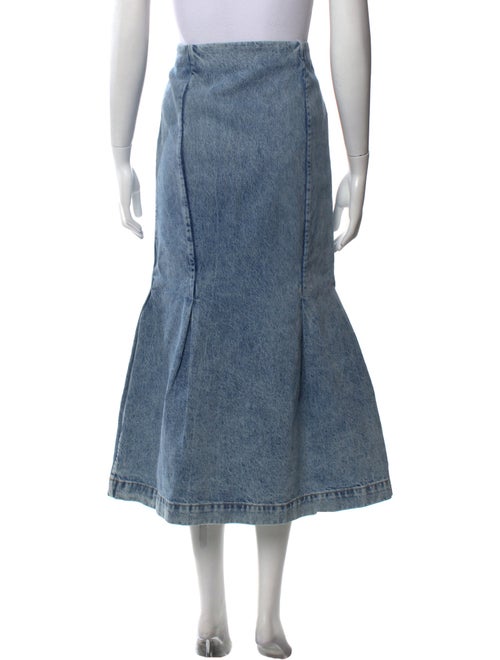 Khaite Pleated Accents Midi Length Skirt