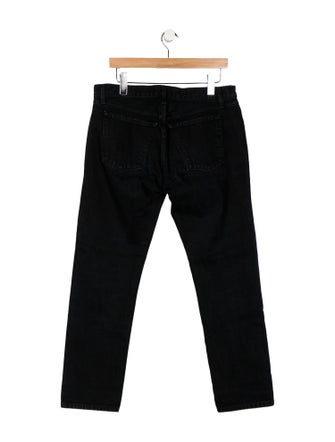 Khaite Mid-Rise Straight Leg Jeans