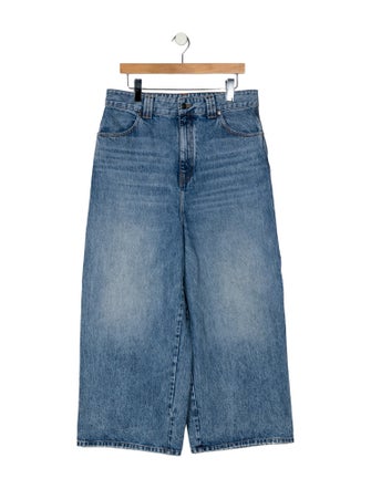 Khaite High-Rise Wide Leg Jeans