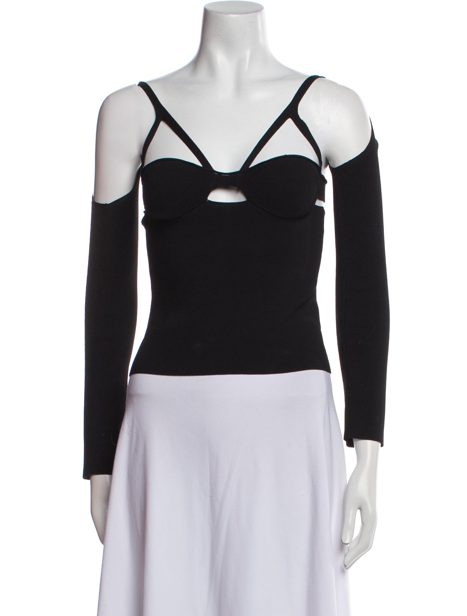 Khaite V-Neck Long Sleeve Bodysuit