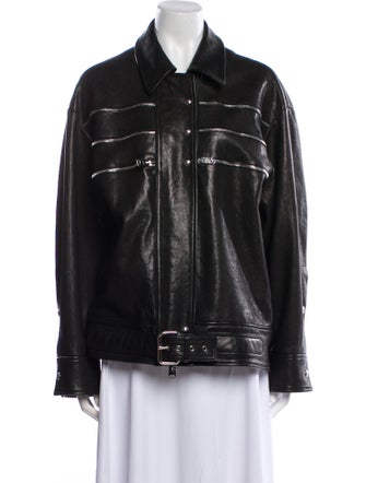 Khaite Leather Biker Jacket