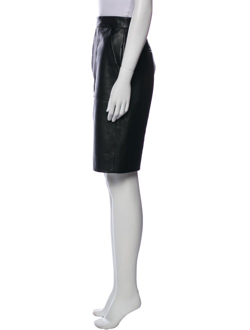 Khaite Leather Knee-Length Shorts