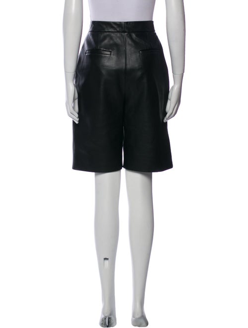 Khaite Leather Knee-Length Shorts