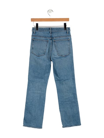 Khaite Mid-Rise Straight Leg Jeans