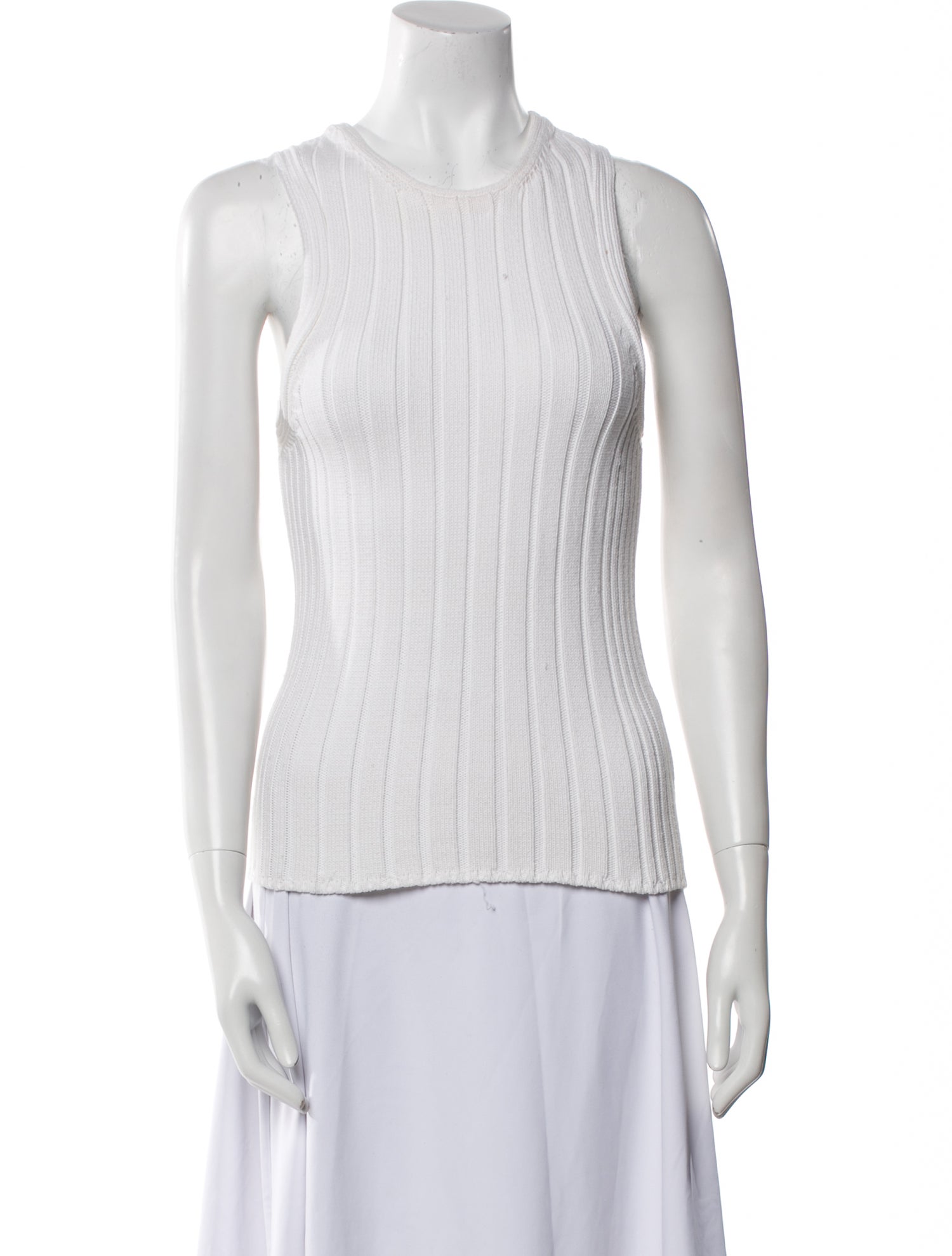 Khaite Crew Neck Sleeveless Top