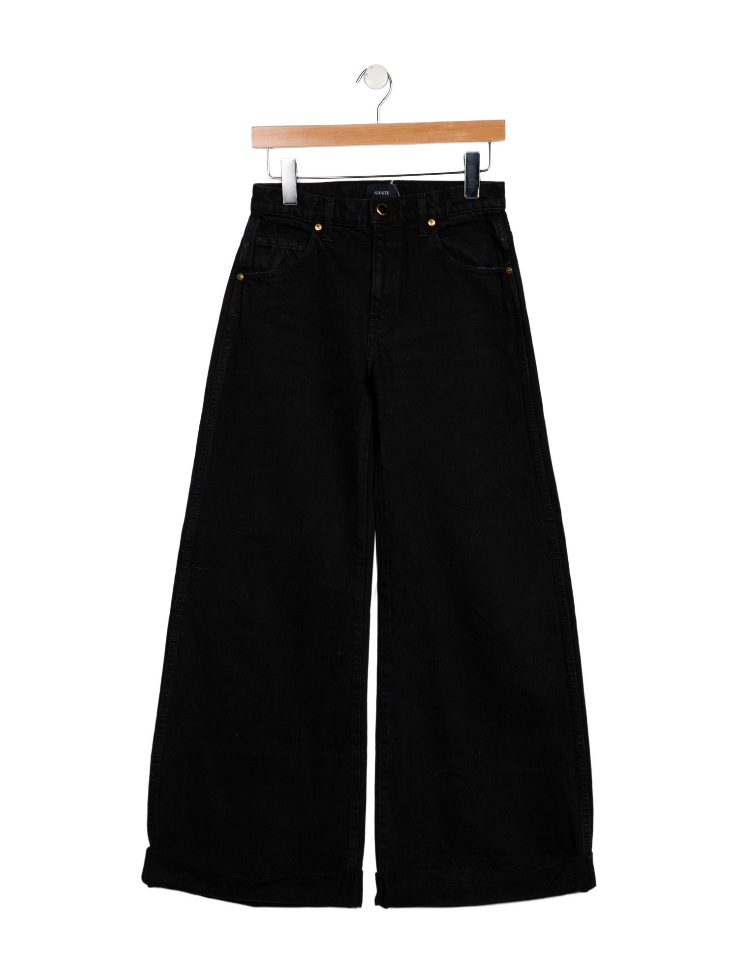 Khaite Mid-Rise Wide Leg Jeans