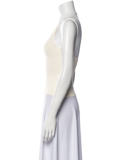 Khaite V-Neck Sleeveless Crop Top