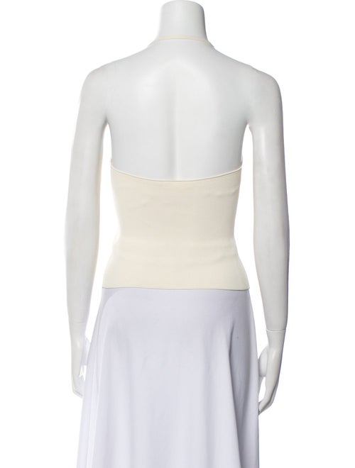 Khaite V-Neck Sleeveless Crop Top