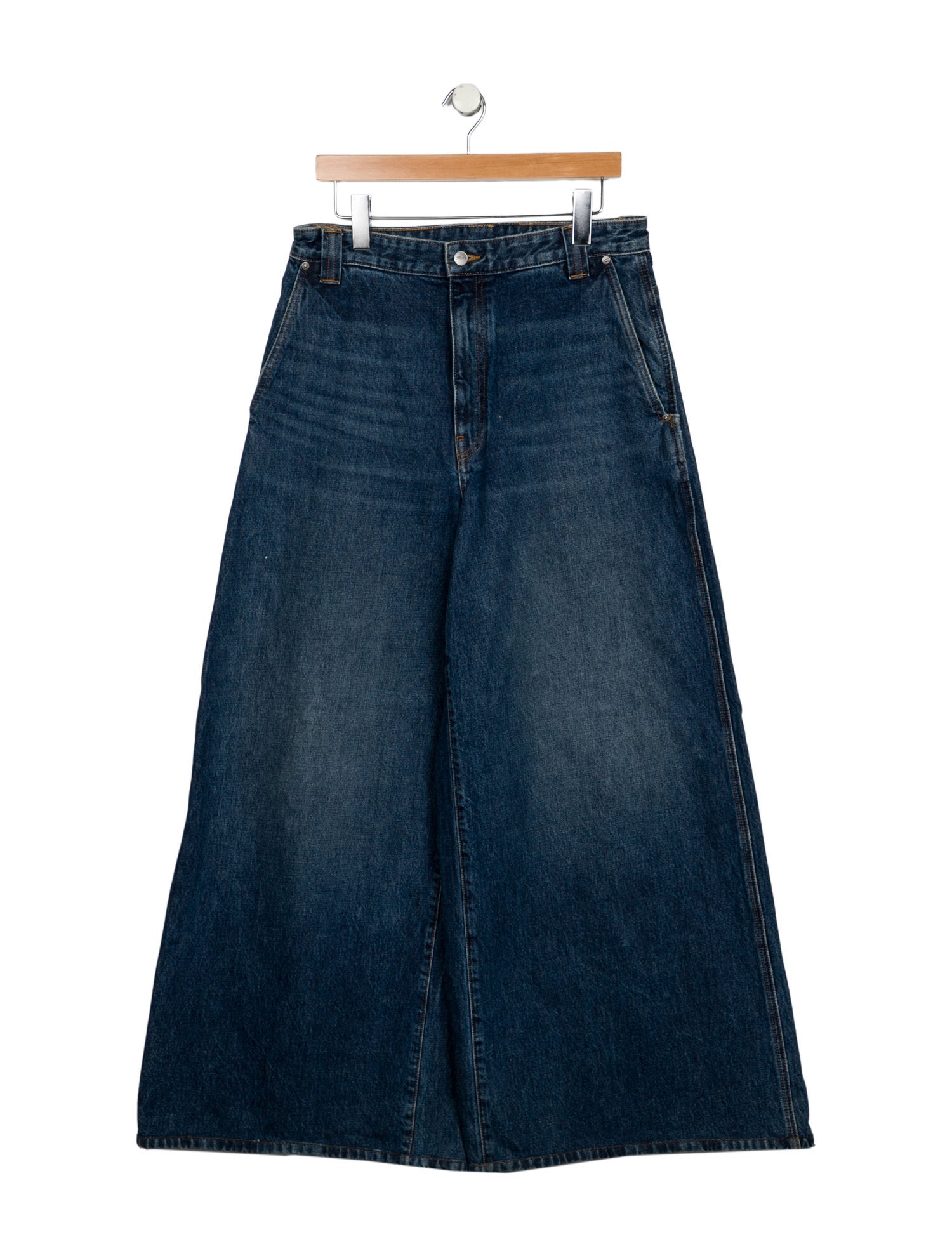 Khaite High-Rise Wide Leg Jeans