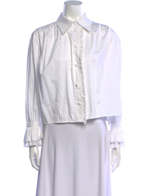 Khaite Long Sleeve Button-Up Top